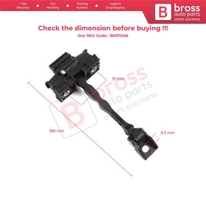 BDP1346 Front Door <b>Hinge</b> Brake Stop Check <b>Strap</b> Limiter for UP! Citigo Mii 2011-2024 5-Door Hatchback 1S0837249 - Product Image 5