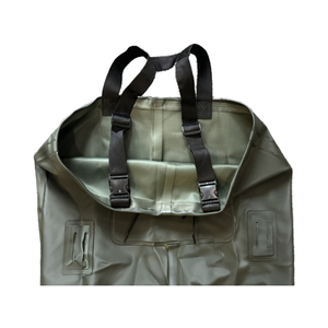 <span class=keywords><strong>Cuissardes</strong></span> de poitrine imperméables en PVC pour hommes et <span class=keywords><strong>femmes</strong></span> pour la chasse et la pêche Semelle extérieure en <span class=keywords><strong>caoutchouc</strong></span> Bottes incluses - Product Image 4