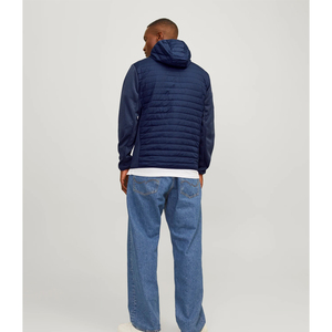 Veste hybride d'extérieur en polaire personnalisée de haute qualité, unisexe, taille plus, veste matelassée d'hiver pour hommes, grossiste, OEM - Product Image 2