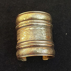 Art indien fabriqué à la main Unique en laiton manchette Bracelet Bracelet réglable Vintage Style bijoux exclusif Antique Look mode bracelets - Product Image 1