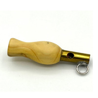 Sifflet artisanal à grive pour la chasse aux oiseaux CU-1001 en bois et métal de haute qualité certifié ISO:9001