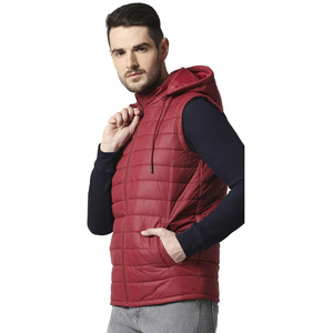 Venta al por mayor de alta calidad OEM hombres Puffer chaleco Stand Collar invierno cálido prendas de vestir sin mangas Gilet chaquetas para adultos personalizados - Product Image 2