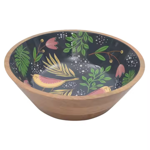 Vaisselle de qualité hôtelière pour la maison Fourniture de bols de service en bois de manguier imprimés à la main personnalisés disponibles - Product Image 3