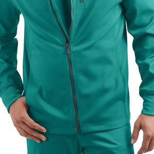 Ropa de invierno para hombre, chaquetas Scrub de último diseño, chaqueta Scrub de alta calidad de Color sólido, chaquetas Scrub con cremallera para hombre - Product Image 5