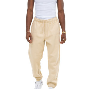 Pantalones Deportivos de Alta Calidad, Color Sólido Personalizado, Casuales, de Felpa, Cintura Media, 100% Algodón, Estilo Urbano, para Hombre y Mujer, con OEM - Product Image 1