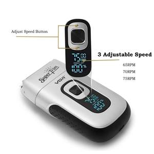 Afeitadora Eléctrica Plateada para Hombre, Máquina de Afeitar Inalámbrica USB con Recortador Desplegable para Cara, Cabeza Calva y Barba - Product Image 2