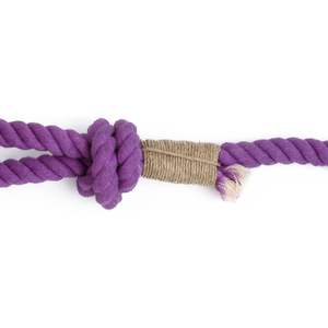 Correa para Perro Hecha a Mano con Cuerda de Algodón Degradado Morado – Correa Trenzada Mediana para Pasear y Entrenar Mascotas, para Perros y Gatos - Product Image 3