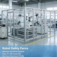 Profilé d'extrusion en aluminium industriel avec accessoires d'assemblage pour machines