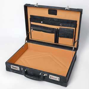 Étui portefeuille de style occidental pour documents commerciaux et juridiques sac de maquillage de voyage organisateur de cosmétiques de luxe boîte de style cowgirl rustique - Product Image 4