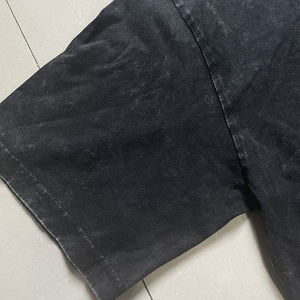 <b>Men's</b> Clothes Oversized <b>Tshirt</b> 100% Cotton Streetwear Hip Hop Black Acid Wash Custom Logo Vintage T Shirts - Product Image 4