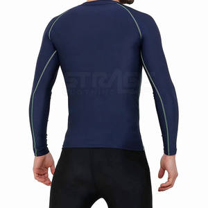 Chemises de compression de sport pour hommes - Respirantes, séchage rapide, tissu éco-responsable en spandex/polyester, tailles et couleurs personnalisables - Product Image 2