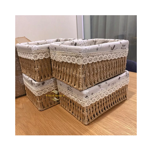 Panier en rotin artisanal, support en osier naturel pour canettes de soda et de bière - Product Image 5