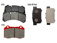 Kit d'étriers de frein avant haute performance personnalisés 6 pistons GT6 et arrière 4 pistons F40 avec frein de stationnement à câble, compatible Audi TT MK2 2007-2014