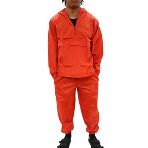 Conjunto Deportivo Unisex de Verano, Casual, con Capucha, Cortavientos, Talla Grande, Ligero, de Secado Rápido, 100% Nailon Satinado - Product Image 1