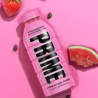 Boisson Énergisante Saine Prime Hydration Fraise Pastèque Sans Sucre Caféine 500ml Boîte Haute Teneur en Taurine Vitamines Minéraux