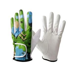 New Product Anti-Slip White USA Flag Design Cabretta Leather Profession Golf <b>Gloves</b> Sports Premium <b>Sheepskin</b> Leather Golf <b>Gloves</b> - Product Image 6