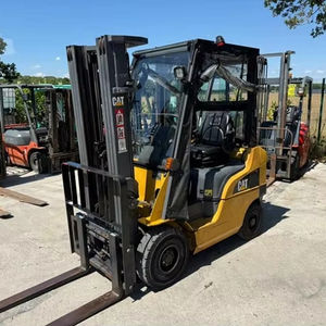 Chariot élévateur à fourche à gaz CATERPILLAR DP18NT 10 tonnes à triple mât avec composants POCLAIN et Kawasaki - Product Image 1