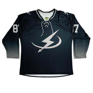 Uniformes professionnels de hockey sur glace pour adultes de conception personnalisée OEM sublimé 100% Polyester écologique personnalisable nom numéro équipe - Product Image 3