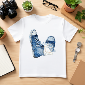 T-Shirt Unisex 100% Cotone 210GSM, Abbigliamento Casual, Maglietta Personalizzata con Stampa Serigrafica di Rose, Taglia 2XL, Disponibile Stampa DTG Compressa - Product Image 3