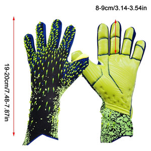 Venta al por mayor guantes profesionales de portero de dedo completo cuero transpirable diseño antideslizante alta calidad tamaño personalizable Unisex - Product Image 5