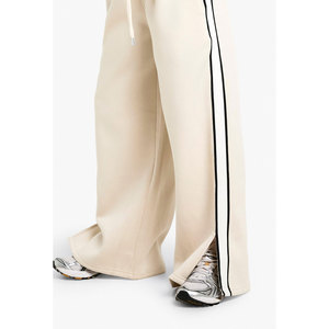 Pantalons de survêtement à taille haute pour femmes avec cordon de serrage Coupe ample Couleur unie Taille plus - Product Image 4