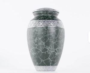 Urna de cremación de aluminio Urna conmemorativa de metal para cenizas para uso funerario - Product Image 4