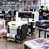 Imprimante DTF Commerciale A3 Double Tête d'Impression XP600 CMYKW Rouleau à Rouleau 300mm Largeur pour Impression à la Demande de T-shirts et Vêtements Personnalisés