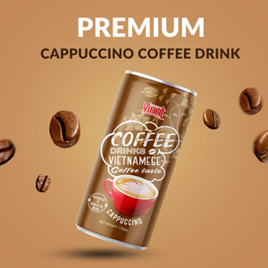Mejor precio 170ml Cappuccino Coffee Drink Arabica Robusta Muestra gratis Vietnam VINUT Fabricante OEM ODM Personalizable - Product Image 3