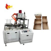 Machine entièrement automatique adhésive thermofusible écologique à angle droit pour boîtes à tacos en carton et boîtes à lunch en papier