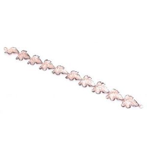 925 Sterling Rose Gold Leaf Pattern <b>Bracelet</b> for Gift Occasions - Product Image 3