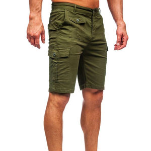 Pantalones Cortos Cargo Casuales para Hombre, de la Mejor Calidad, 100% Algodón, con Cordón Ajustable, Cintura Elástica, Bolsillos Laterales, Suaves, Transpirables, para Fitness y Entrenamiento - Product Image 2