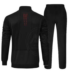 Traje de pista con cremallera de alta calidad, traje de chándal hecho en paquistaní de Color liso con cremallera - Product Image 2