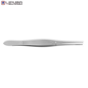 Pinzas McINDOE empotradas rectas puntas dentadas de 1mm mango plano Acero inoxidable 6 ''(15cm) instrumentos médicos delicados quirúrgicos - Product Image 3