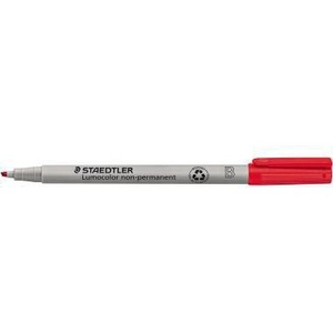 Stylos marqueurs non permanents STAEDTLER Lumocolor 312 1-2,5 mm Rouge Non résistant aux documents - Product Image 1