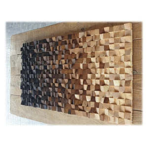 ของตกแต่งผนังทำจากไม้แบบเรียบง่ายแผ่นป้ายติดผนังทำด้วยมือสำหรับตกแต่งบ้าน - Product Image 3