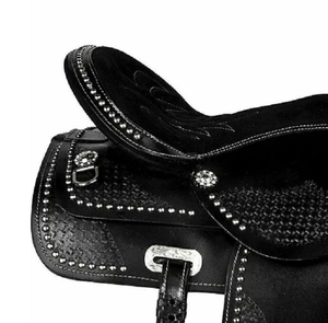 ชุดอานม้าหนังแท้คุณภาพพรีเมี่ยมทนทานแบบตะวันตกขี่ม้าแข่งแบบอังกฤษ - Product Image 6