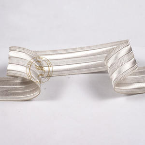 Uniforme de Canotaje simple de lujo plateado, encaje de alta calidad, insignias anchas de doble raya, trenza de encaje - Product Image 2