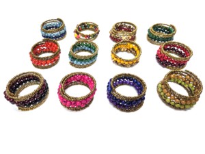 Handmade Fashion Seed <b>Bead</b> <b>Bracelet</b> Eco-Friendly Artisan Jewelry with Natural Seeds and Golden Accents in Colorful Designs - Product Image 2