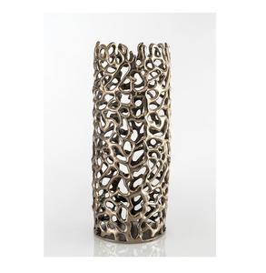 Vase à fleurs en métal design fabriqué pour les intérieurs de luxe offrant une finition métallique de qualité supérieure et une présentation florale unique - Product Image 2