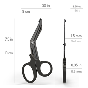 Tijeras para traumatismos de 7,5 pulgadas y 18,5 cm, tijeras de vendaje de primeros auxilios para Enfermería Médica recubiertas de fluoruro de acero inoxidable, potencia Manual ANAAIF - Product Image 5