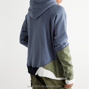 Sudadera con capucha desgastada de gran tamaño con estilos grunge personalizados para hombre, ropa de calle con capucha de invierno en estilo hip hop - Product Image 3