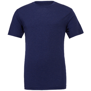 T-shirts unisexes à manches courtes ajustés en tissu tri-blend respirant gris chiné polyester/coton - Product Image 4