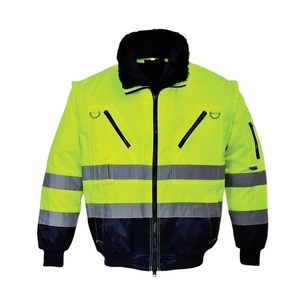Custom Waterproof <b>Construction</b> Hi Vis <b>Work</b> Wear Winter <b>Jacket</b> Heavy Worker Reflective Safety Workwear High Visibility <b>Jacket</b> - Product Image 1