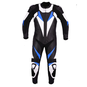 Combinaisons en cuir de moto entièrement personnalisées pour la sécurité 100% Costumes de moto en cuir de vachette de haute qualité pour hommes - Product Image 4