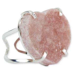 Bonitos anillos de piedras preciosas de amatista rosa - Product Image 1