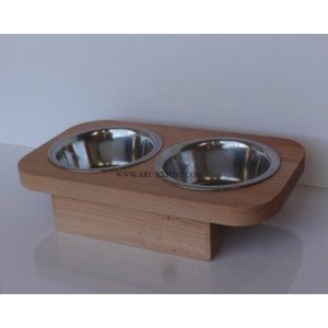 Set Of 2 Metallic Feeding Dog Bowls Premium Quality Round Shape Garden Decorative Unique Dog Water and Food Bowl For Supplies - Product Image 4