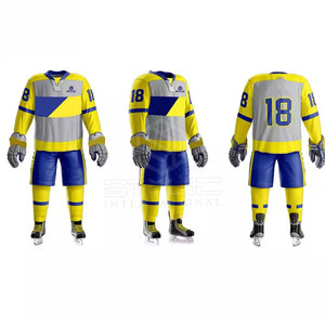 Último diseño de alta calidad recién llegado uniforme de hockey sobre hielo poliéster hecho uniforme de hockey sobre hielo - Product Image 1