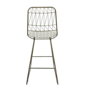 Chaise de bar design moderne avec assise rembourrée et structure métallique minimaliste pour la mise en place d'un bar à domicile - Product Image 4