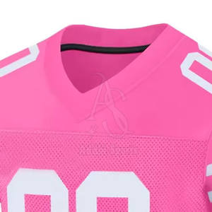 2025 personalizado 100% poliéster profesional de fútbol americano para hombre Camiseta de manga corta de secado rápido de talla grande con logotipo de equipo - Product Image 6
