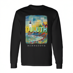 Camiseta Polo Promocional de Manga Larga Duluth Minnesota MN Lakeside Tranquility SD221 - Product Image 2